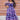 Purple Color Organza Fabric Printed Gown