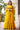 Ceremony Wear Yellow Color Georgette Ruffle Gown