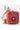 Chic Red Art Silk Clutch with Lovely Embroidered Work