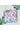 Sunny Light Cyan Art Silk Printed Party Clutch