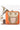 Appealing Orange Color Embroidered Art Silk Clutch Purses