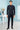 Blissful Navy Blue Color Rayon Fabric Jodhpuri Suit