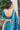 Foil Printed Dola Silk Fabric Cyan Color Function Wear Lehenga