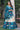 Foil Printed Dola Silk Fabric Cyan Color Function Wear Lehenga