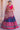 Foil Printed Work On Blue Color Dola Silk Fabric Lehenga