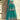 Embroidered Cyan Designer 3 Piece Readymade Sharara Top Lehenga In Georgette Fabric