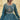 Teal Georgette Fabric Occasion Wear Embroidered Readymade Sharara Top Lehenga