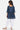 Printed Navy Blue Color Rayon Fabric Readymade Kids Kurti With Dhoti Style Bottom