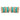 Artistic Alloy Material Cyan Color Bridal Matte Textured Bangle Set