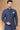 Appealing Navy Blue Color Fancy Fabric Readymade Indo Western For Men
