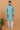 Reception Wear Attractive Sequins Embroidery Readymade Men Kurta Pyjama In Cyan Color