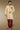 Cream Color Jacquard Silk Fabric Wedding Wear Readymade Sherwani For Men