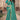 Beguiling Georgette Floral Printed Saree in Green Color