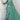Chiffon Fabric Sea Green Color Pleasance Saree With Embroidered Work