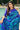 Blue Color Printed Chiffon Fabric Daily Wear Saree