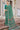 Patterned Georgette Fabric Printed Saree In Green Color