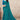 Printed Chiffon Fabric Daily Wear Teal Color Saree