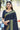 Engaging Navy Blue Color Crepe Silk Fabric Casual Saree With Border Work