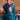 Blue Color Crepe Silk Fabric Printed Casual Wear Saree