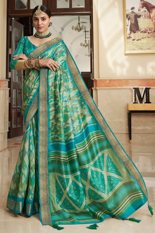 Multi Color Art Silk Festive Classic Saree