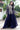 Incredible Embroidered Work On Georgette Fabric Navy Blue Color Sharara Suit