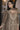 Embroidered Straight Cut Casual Readymade Salwar Kameez In Organza Fabric Brown Color