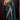 Attractive Fancy Work Teal Color Art Silk Fabric Saree