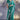 Zarkan Work Cyan Color Satin Silk Fabric Saree With Same Color Blouse