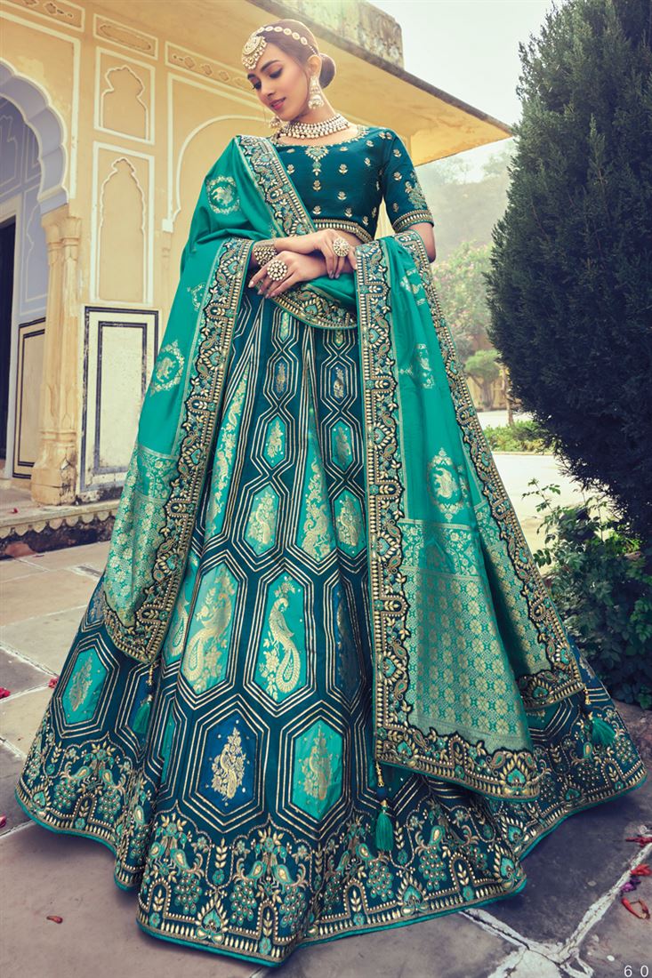 Buy Faux Georgette Long Choli Lehenga Online : UK -