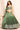 Georgette Fabric Brilliant Readymade Lehenga In Olive Color