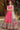 Excellent Silk Fabric Pink Color Bright Readymade Gown With Dupatta