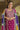 Trendy Chinon Fabric Rani Color Readymade Salwar Suit With Embroidered Work