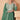 Eugeniya Belousova Green Color Exquisite Readymade Palazzo Suits In Chinon Silk Fabric