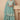 Function Wear Sea Green Color Readymade Palazzo Suit In Chinon Silk Fabric