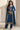 Nidhi Shah Georgette Silk Fabric Embroidered Function Wear Salwar Kameez In Navy Blue Color