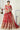 Embroidery Work Designs Net Fabric Red Color Wedding Wear Lehenga