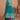 Cyan Designer Sharara Style Readymade Lehenga With Embroidery Work On Georgette Fabric