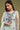 Light Cyan Color Net Fabric Designer Straight Cut Salwar Kameez