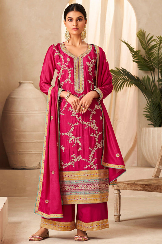 Rani Color Chinon Fabric Readymade Precious Palazzo Suit