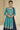 Embroidered Cyan Sangeet Wear Sharara Style Lehenga In Georgette Fabric