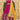 Art Silk Fabric Festival Wear Mesmeric Gown With Dupatta In Rani Color