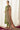 Green Embroidered Long Straight Cut Suit In Art Silk Fabric