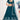 Sangeet Wear Classic Teal Color Embroidered Georgette Lehenga