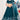 Sangeet Wear Classic Teal Color Embroidered Georgette Lehenga