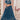 Fascinating Sequins Work On Blue Color Sangeet Wear Readymade Lehenga In Net Fabric