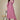 Charming Pink Color Rayon Fabric Kurti With Pant