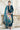 Daily Wear Teal Color Rayon Fabric Embellished Readymade Embroidered Kurti Pant With Dupatta