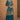 Chinon Fabric Embroidered Readymade Palazzo Suit In Teal Color