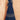 Navy Blue Color Aristocratic Chinon Silk Readymade Gown
