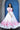 Digital Printed Work On Maslin Fabric Readymade Gown In White Color